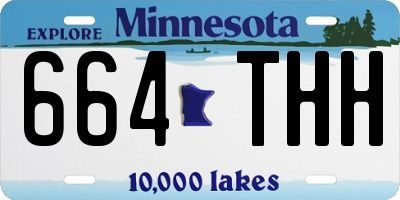 MN license plate 664THH