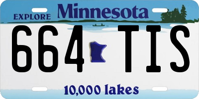 MN license plate 664TIS