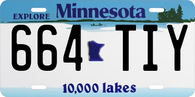 MN license plate 664TIY