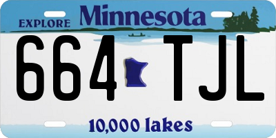 MN license plate 664TJL