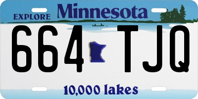 MN license plate 664TJQ