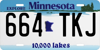 MN license plate 664TKJ
