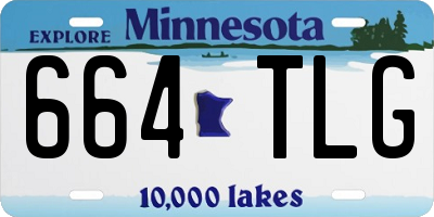 MN license plate 664TLG