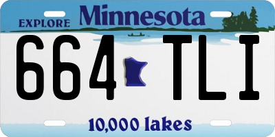MN license plate 664TLI