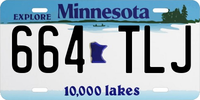 MN license plate 664TLJ