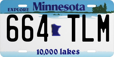 MN license plate 664TLM