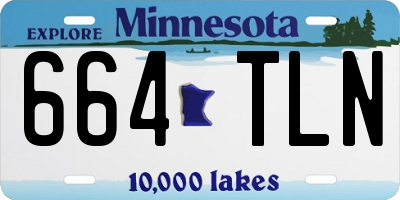 MN license plate 664TLN