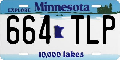 MN license plate 664TLP