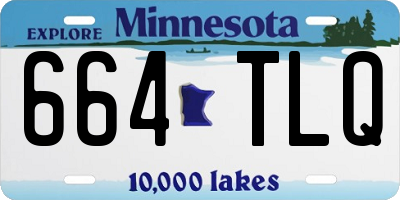 MN license plate 664TLQ