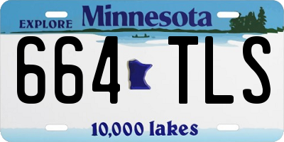 MN license plate 664TLS