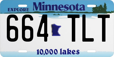 MN license plate 664TLT