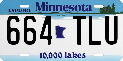 MN license plate 664TLU