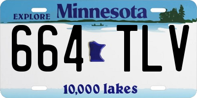MN license plate 664TLV