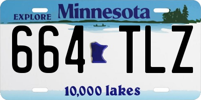 MN license plate 664TLZ
