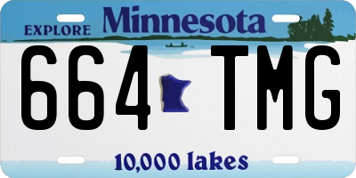 MN license plate 664TMG