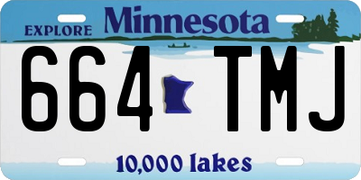 MN license plate 664TMJ