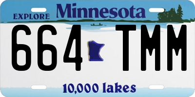 MN license plate 664TMM