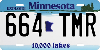 MN license plate 664TMR