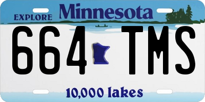 MN license plate 664TMS