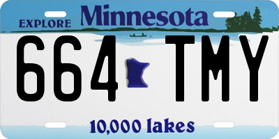 MN license plate 664TMY