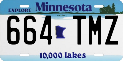 MN license plate 664TMZ