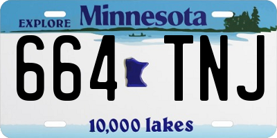 MN license plate 664TNJ
