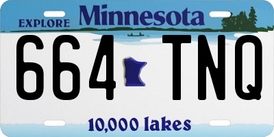 MN license plate 664TNQ