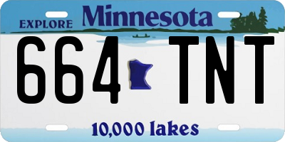 MN license plate 664TNT