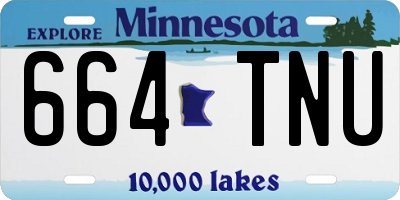 MN license plate 664TNU