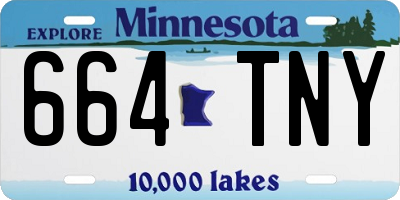 MN license plate 664TNY