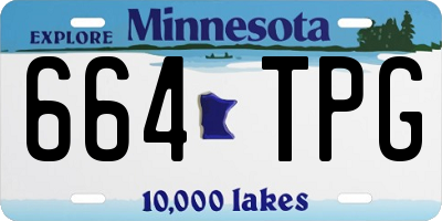 MN license plate 664TPG