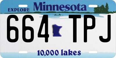 MN license plate 664TPJ