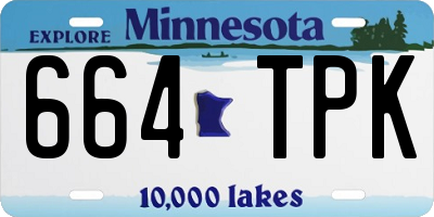 MN license plate 664TPK