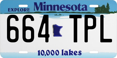 MN license plate 664TPL