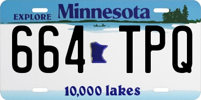 MN license plate 664TPQ