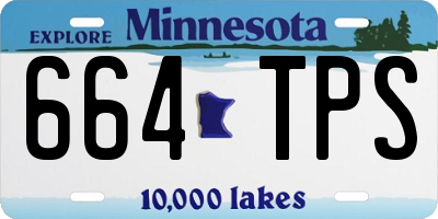 MN license plate 664TPS