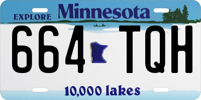 MN license plate 664TQH