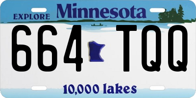 MN license plate 664TQQ