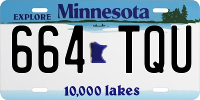 MN license plate 664TQU