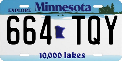 MN license plate 664TQY