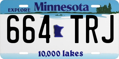 MN license plate 664TRJ