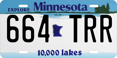 MN license plate 664TRR