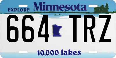 MN license plate 664TRZ