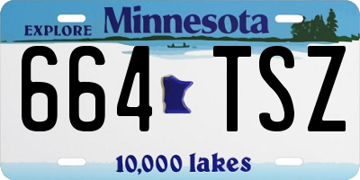 MN license plate 664TSZ
