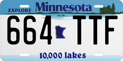 MN license plate 664TTF