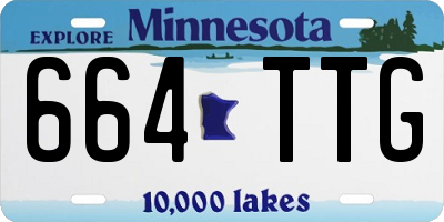 MN license plate 664TTG