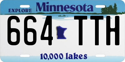 MN license plate 664TTH