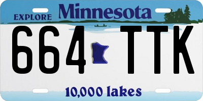 MN license plate 664TTK