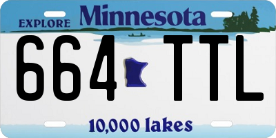 MN license plate 664TTL