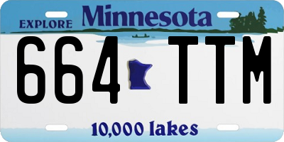 MN license plate 664TTM
